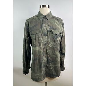 Abercrombie & Fitch Cameo Long Sleeve Button Down Shirt
